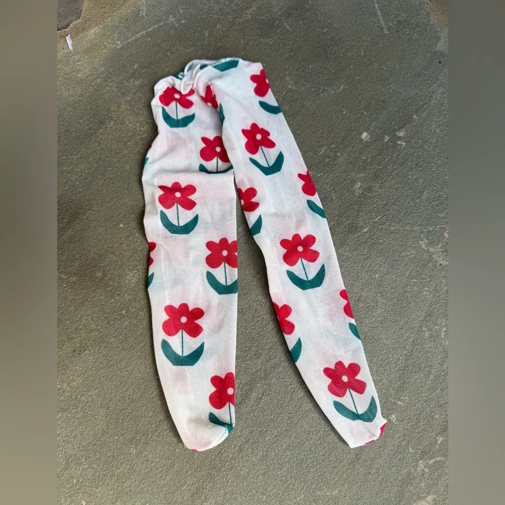 Free People-Mesh Flower Shear Socks